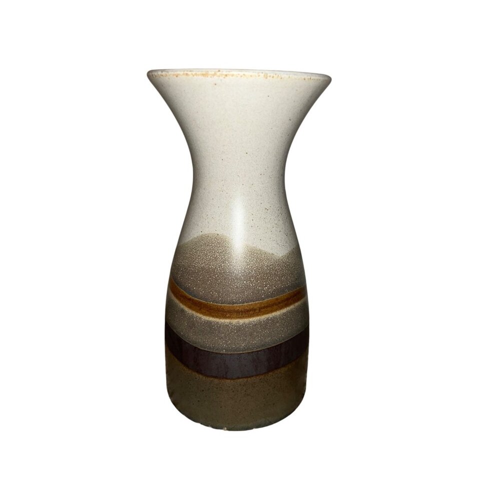 Vintage Otagiri Japan Vase 9” Handcrafted MCM Stoneware Pottery - Picture 2 of 14